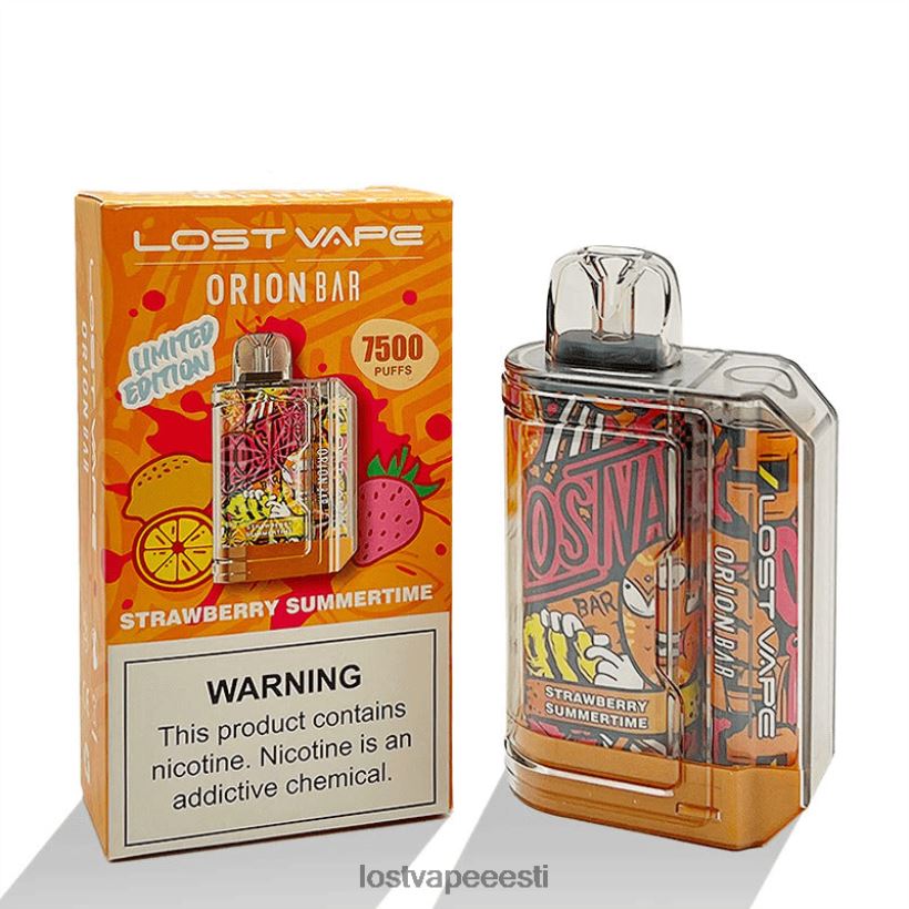 Lost Vape Orion baari ühekordne | 7500 pahvi | 18 ml | 50 mg maasikasuvi R6P4HL98 - Lost Vape Disposable